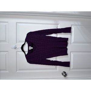 St. Johns Bay Maroon Cable Knit Sweater M